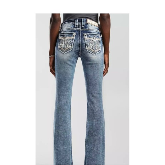 Rock Revival Denim - Rock Revival Faded Blue Flare Jeans